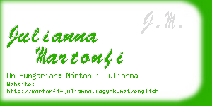 julianna martonfi business card